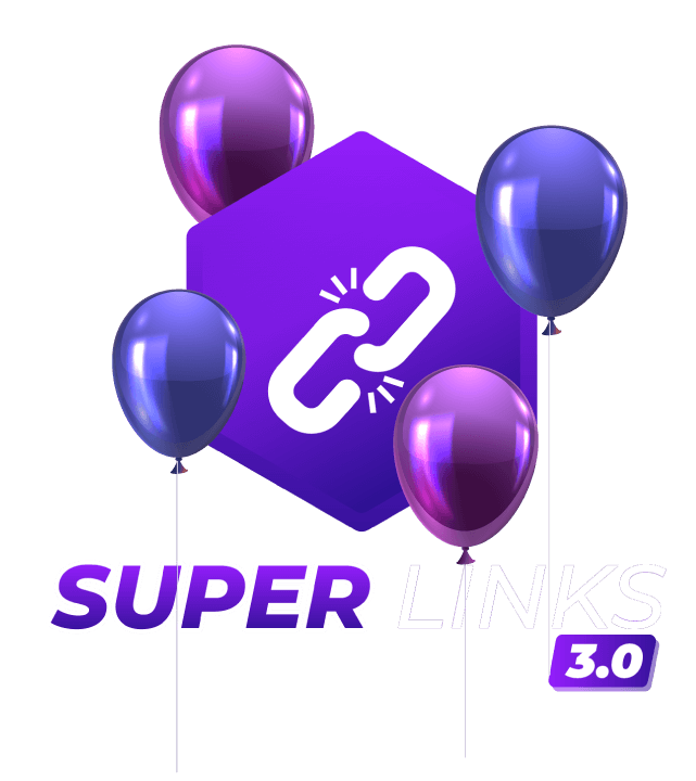 Super Link com Baloes Aniversaio de 01 ano